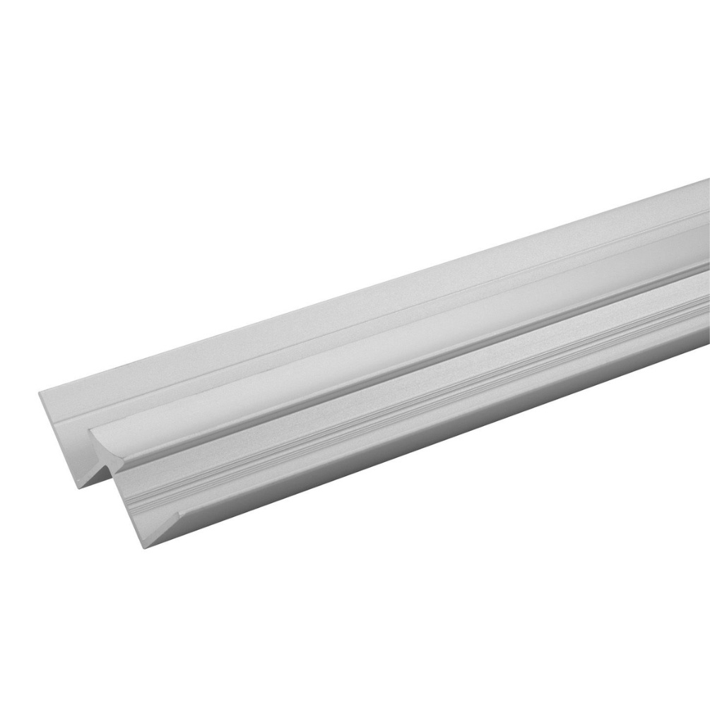 Cut out image of the Showerwall Compact Satin Silver Internal Corner Trim